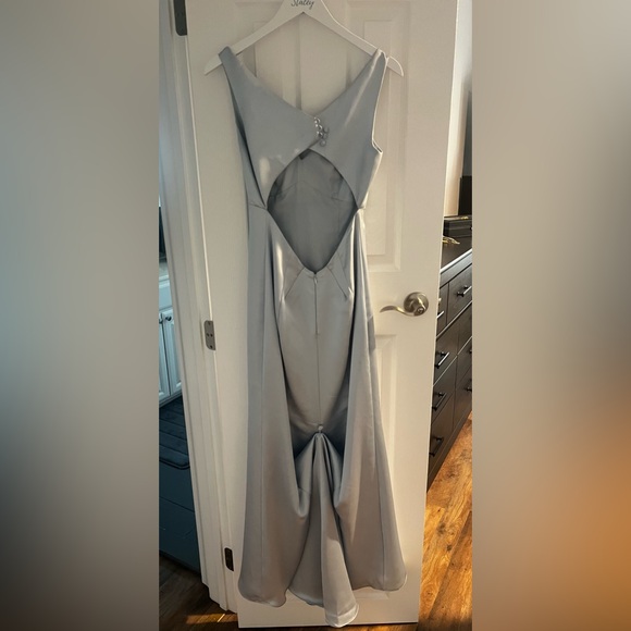 Amsale Bridesmaid Dress - Nicky (color: ice) - Picture 2 of 10